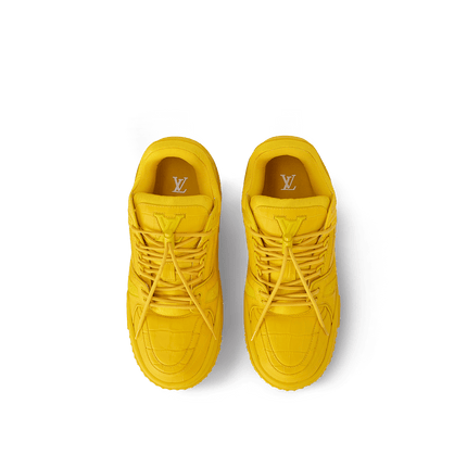 Men's Louis Vuitton LV Maxi Trainers Yellow Shoes