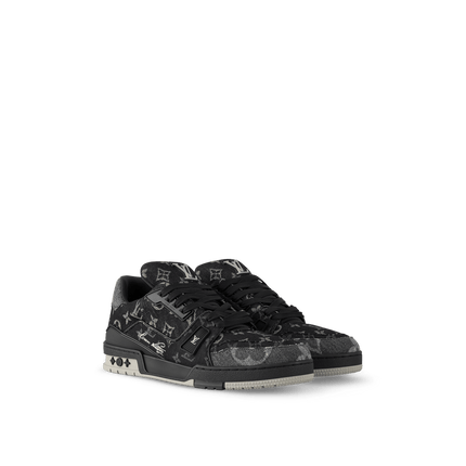 Men's Louis Vuitton LV Trainers Black Shoes