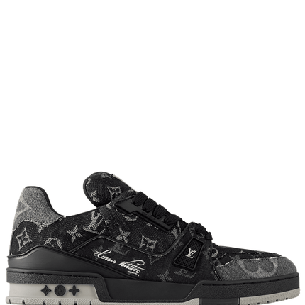 Men's Louis Vuitton LV Trainers Black Shoes