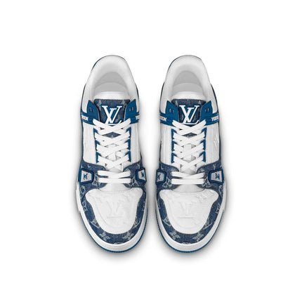 Men's Louis Vuitton LV Trainers Blue Shoes