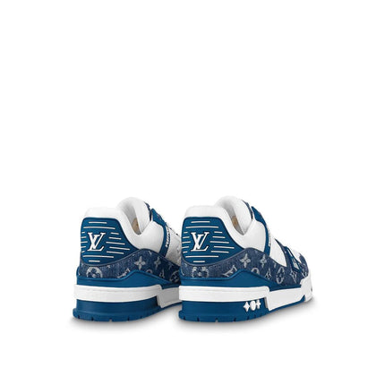 Men's Louis Vuitton LV Trainers Blue Shoes