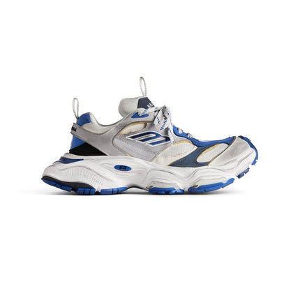 Men's Cargo Sneaker In Grey White Blue