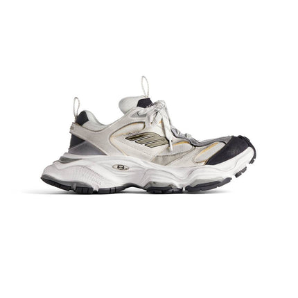 Men's Cargo Sneaker In White Grey