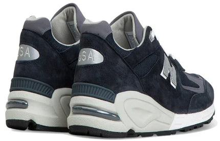 Men's New Balance 990v2 Navy White Shoes