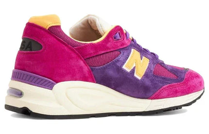 Men's New Balance Teddy Santis x 990v2 Purple Yellow Shoes