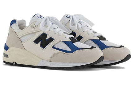 Men's New Balance Teddy Santis x 990v2 White Blue Shoes