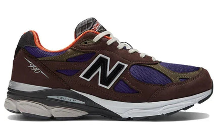 Men's New Balance Teddy Santis x 990v3 Brown Purple Shoes