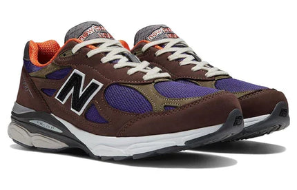 Men's New Balance Teddy Santis x 990v3 Brown Purple Shoes