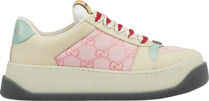 Men's Gucci Screener GG Monogram Beige Pink Shoes