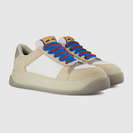 Men's Gucci Screener White GG Canvas Shoes