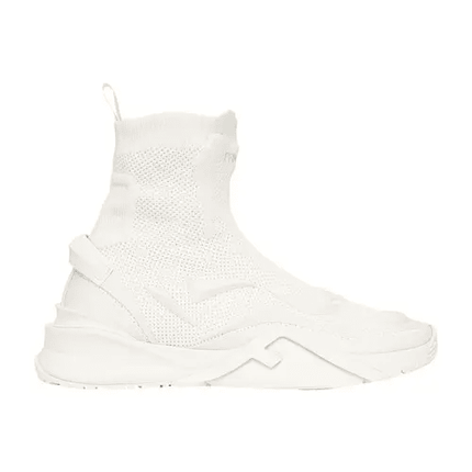 Men's Fendi Street Style Plain Sock Blanc Sneakers