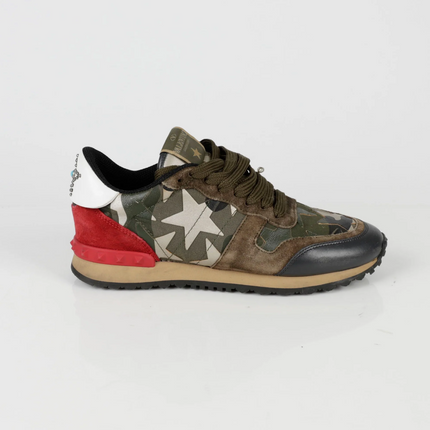 Men's Valentino Camo Rock Runners Camo Sneakers