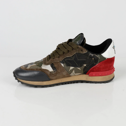 Men's Valentino Camo Rock Runners Camo Sneakers