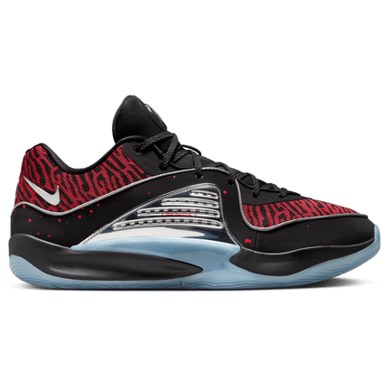 Men's Nike KD 16 Black And Metallic Silver Shoes