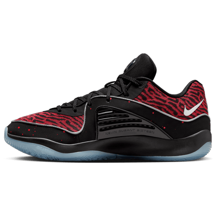 Men's Nike KD 16 Black And Metallic Silver Shoes