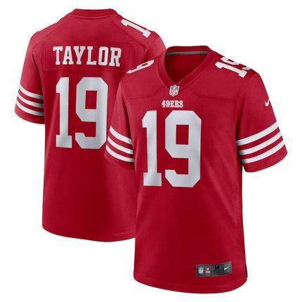 Trent Taylor San Francisco 49ers 2024-2025 Scarlet Team Game Jersey