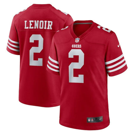 Deommodore Lenoir San Francisco 49ers 2024-2025 Scarlet Team Game Jersey