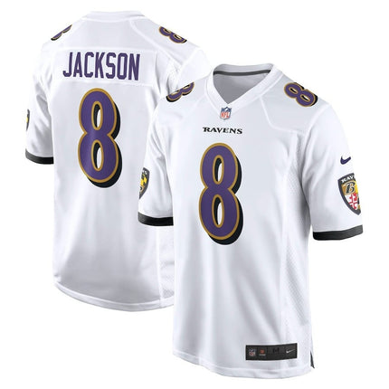 Lamar Jackson Baltimore Ravens 2024-2025 White Game Jersey