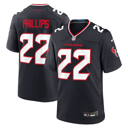 Jacob Phillips Houston Texans 2024-2025 Game Navy Jersey
