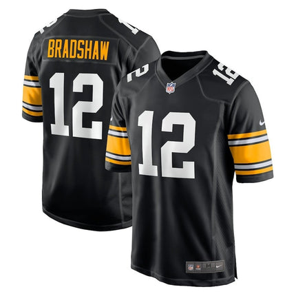 Terry Bradshaw Pittsburgh Steelers 2024-2025 Black Game Jersey