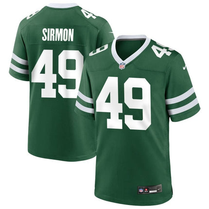 Jackson Sirmon New York Jets 2024-2025 Legacy Green Game Jersey