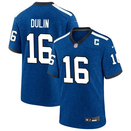 Ashton Dulin Indianapolis Colts 2024-2025 Blue Indiana Nights Game Jersey