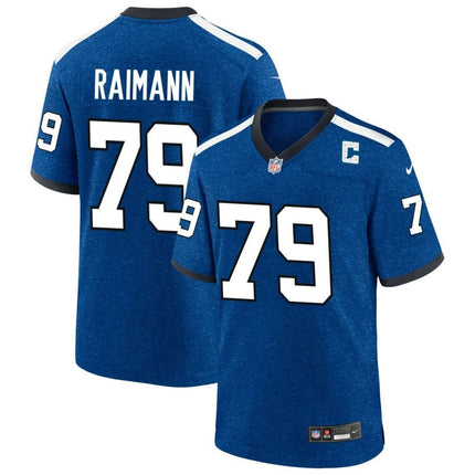 Bernhard Raimann Indianapolis Colts 2024-2025 Blue Indiana Nights Game Jersey