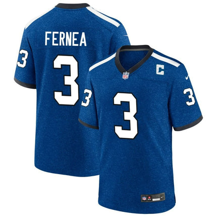 Ethan Fernea Indianapolis Colts 2024-2025 Blue Indiana Nights Game Jersey