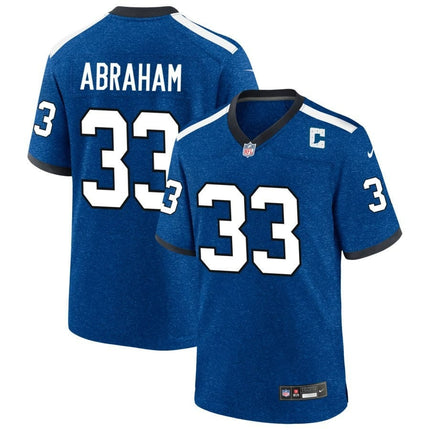 Micah Abraham Indianapolis Colts 2024-2025 Blue Indiana Nights Game Jersey