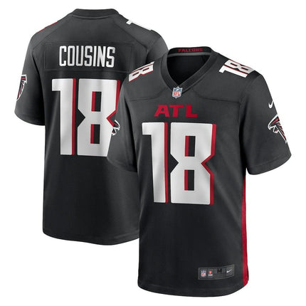 Kirk Cousins Atlanta Falcons 2024-2025 Game Player Black Jersey
