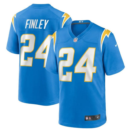 AJ Finley Los Angeles Chargers 2024-2025 Player Game Blue Jersey