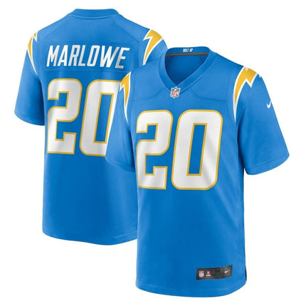 Dean Marlowe Johnson Los Angeles Chargers 2024-2025 Player Game Blue Jersey