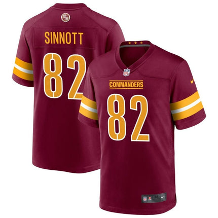 Ben Sinnott Washington Commanders 2024-2025 Burgundy Game Player Jersey