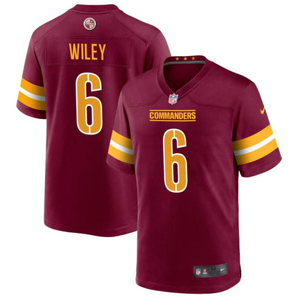 Michael Wiley Washington Commanders 2024-2025 Burgundy Game Player Jersey