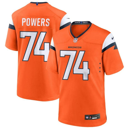 Ben Powers Denver Broncos 2024-2025 Orange Game Jersey