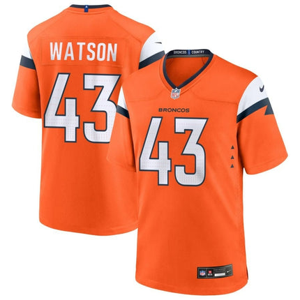 Blake Watson Denver Broncos 2024-2025 Orange Game Jersey