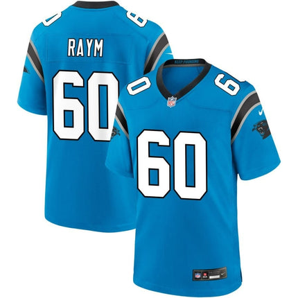 Andrew Raym Carolina Panthers 2024-2025 Alternate Game Blue Jersey
