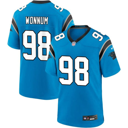 D.J. Wonnum Carolina Panthers 2024-2025 Alternate Game Blue Jersey