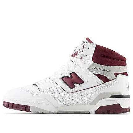 Men's New Balance 650R White Burgundy Shoes