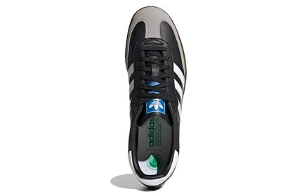 Men's Adidas Samba Black White Brown Shoes