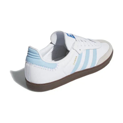 Men's Adidas Samba Cloud White Light Blue Shoes