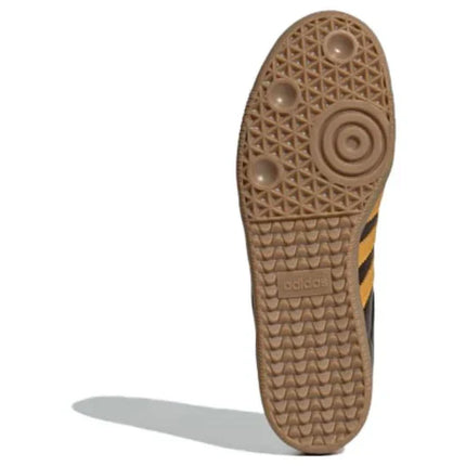 Men's Adidas Samba Dark Brown Yellow Shoes