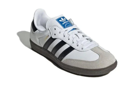 Men's Adidas Samba White Black Gum Shoes