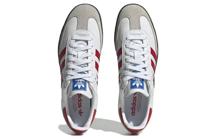Men's Adidas Samba White Scarlet Shoes