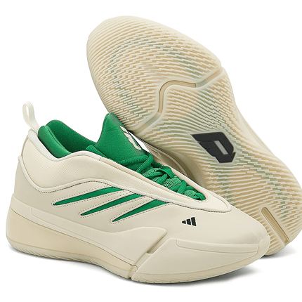 Men's Adidas Dame 9 Grey Green Shoes
