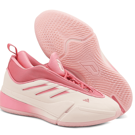 Men's Adidas Dame 9 Grey Pink Shoes