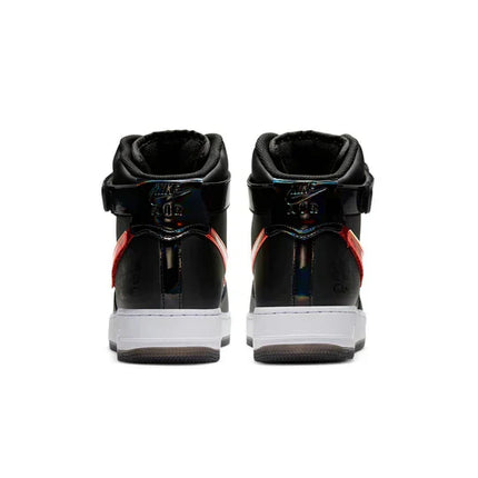 Men's Air Force 1 '07 Black White Bright Crimson Shoes