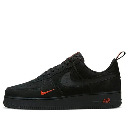 Men's Air Force 1 '07 Multi-Swoosh Black Crimson Shoes