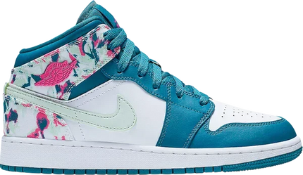 Men's Air Jordan 1 Mid Paint Stroke Shoes