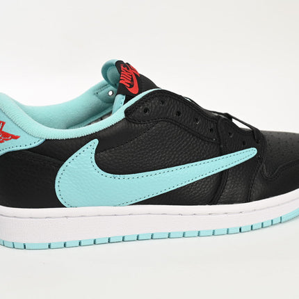 Men's Travis Scott x Air Jordan 1 Low Bang Black Blue Shoes